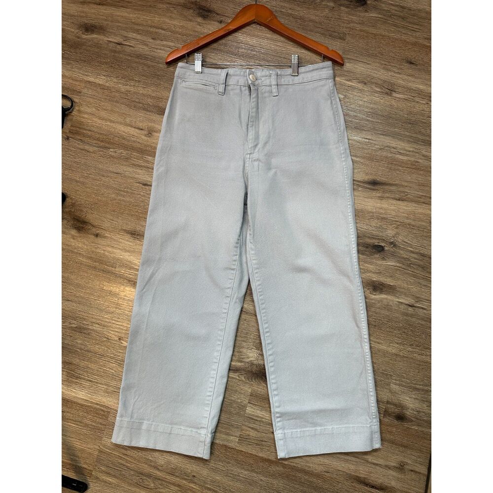 Madewell Slim Emmett Wide Leg Crop sz 27 in Dusty Pool